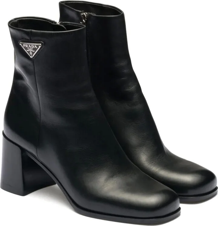 Logo Plaque 65mm Ankle Boots - Image 2