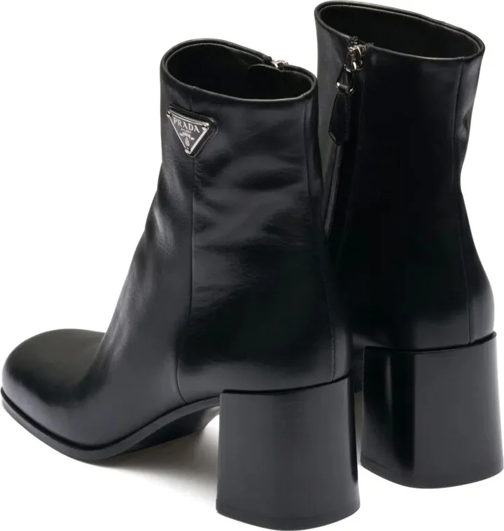 Logo Plaque 65mm Ankle Boots - Image 3