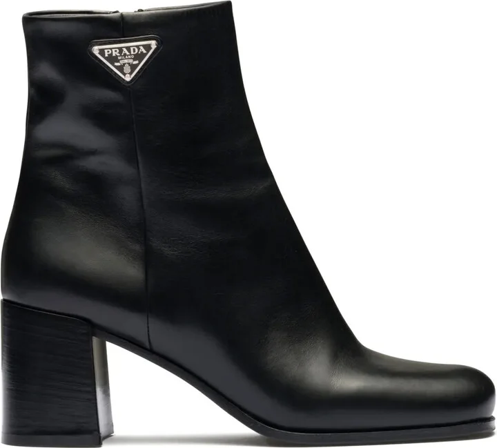Logo Plaque 65mm Ankle Boots