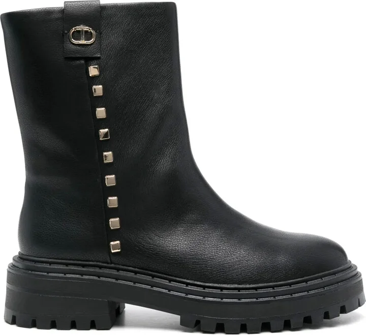 Logo-Plaque Ankle Boots