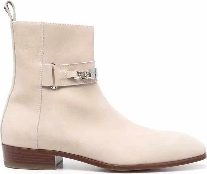 Logo Plaque Ankle Boots