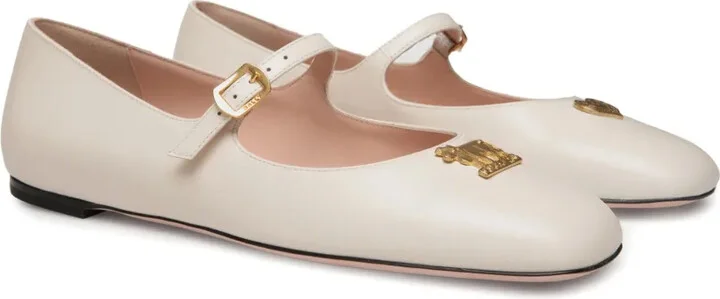 Logo-Plaque Ballerina Shoes - Image 2