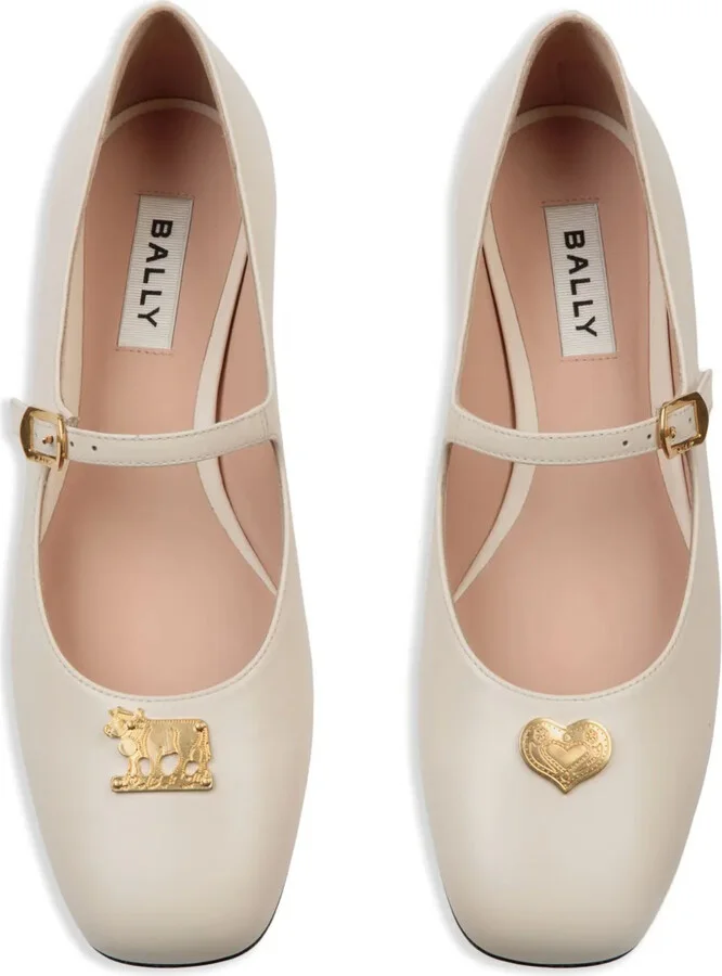 Logo-Plaque Ballerina Shoes - Image 4