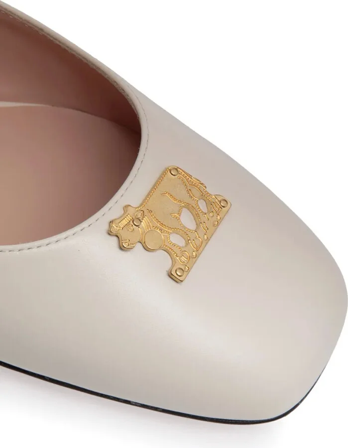 Logo-Plaque Ballerina Shoes - Image 5