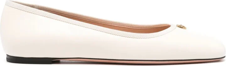 Logo-Plaque Ballerina Shoes