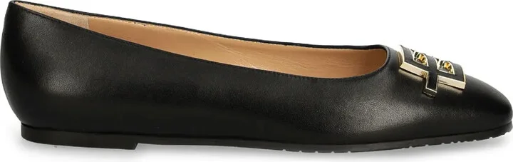Logo-Plaque Ballerina Shoes
