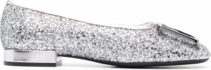 Logo-Plaque Ballerina Shoes