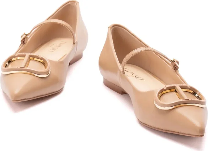 Logo-Plaque Ballet Flats - Image 2