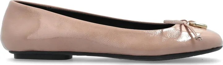 Logo-Plaque Ballet Flats