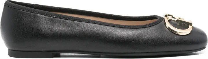 Logo-Plaque Ballet Flats