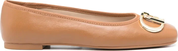 Logo-Plaque Ballet Flats