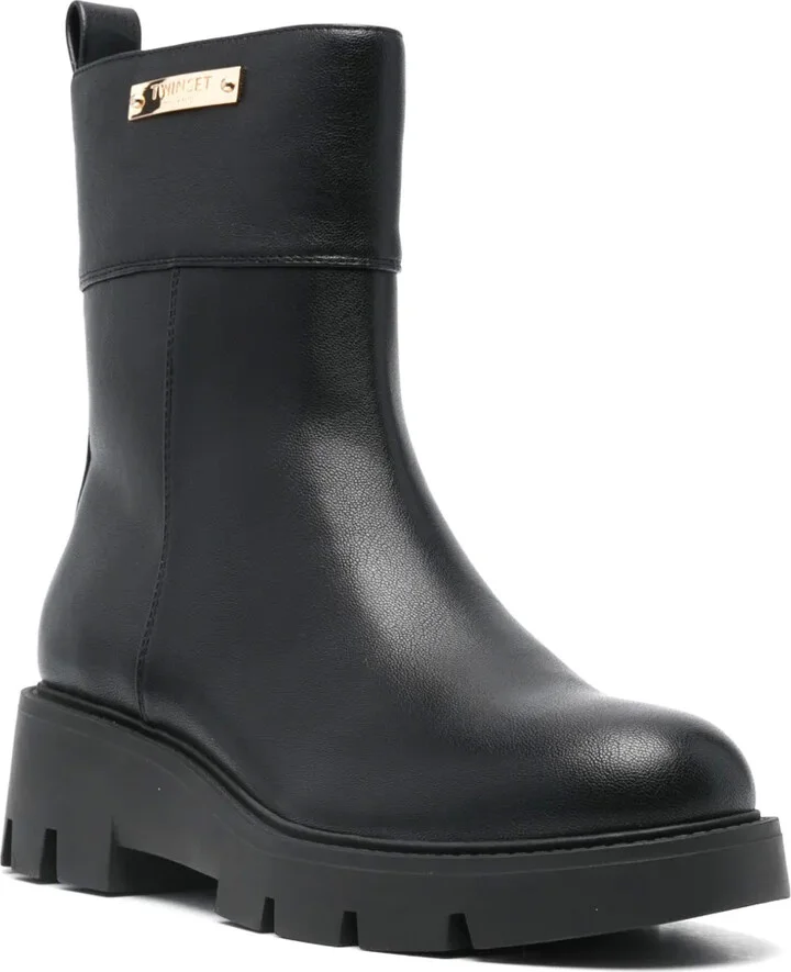 Logo-Plaque Boots - Image 2