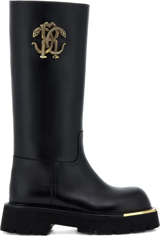 Logo-Plaque Boots
