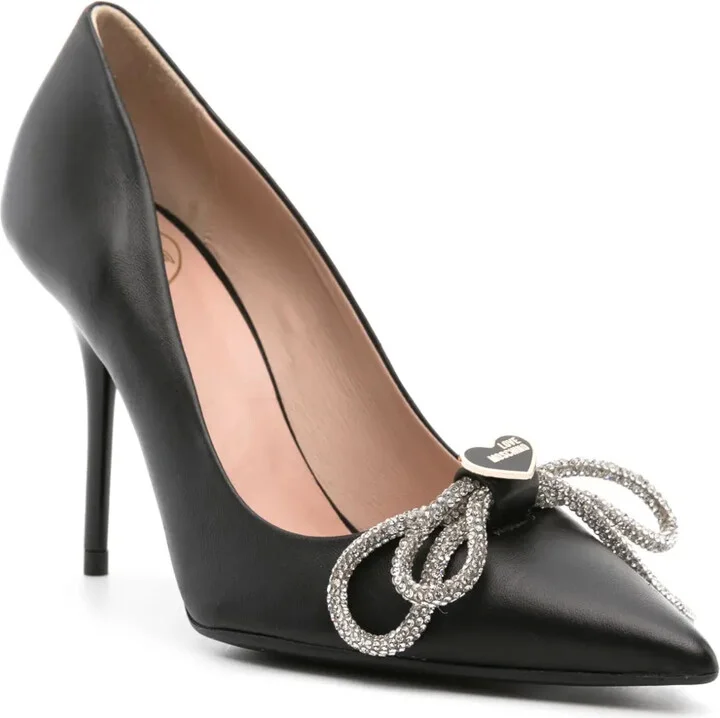 Logo-Plaque Bow 100mm Pumps - Image 2