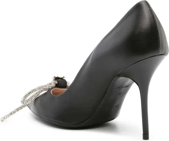 Logo-Plaque Bow 100mm Pumps - Image 3