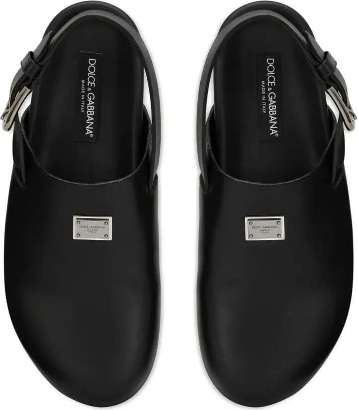 Logo-Plaque Buckled Leather Sandals - Image 4
