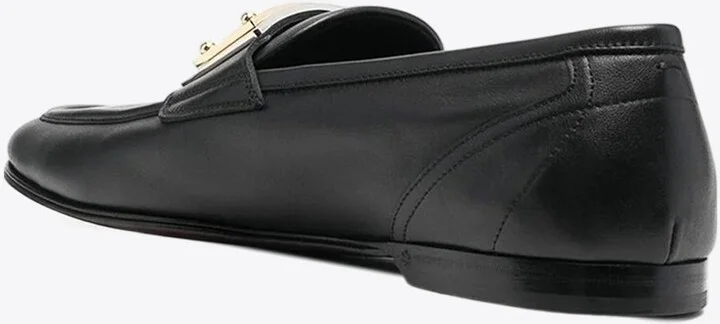 Logo Plaque Calf Leather Loafers - Image 2