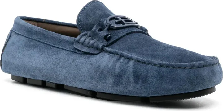 Logo-Plaque Calf-Leather Loafers - Image 2