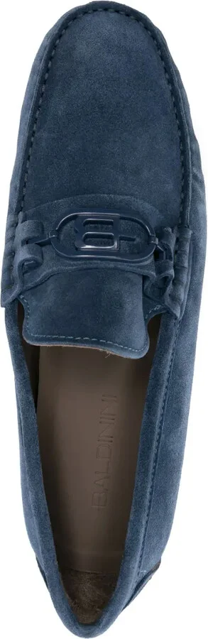Logo-Plaque Calf-Leather Loafers - Image 4