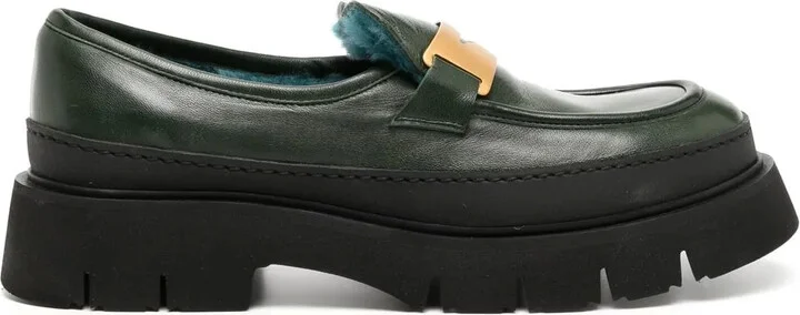Logo-Plaque Chunky Loafers