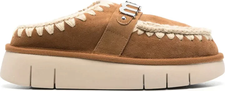 Logo-Plaque Chunky Slippers
