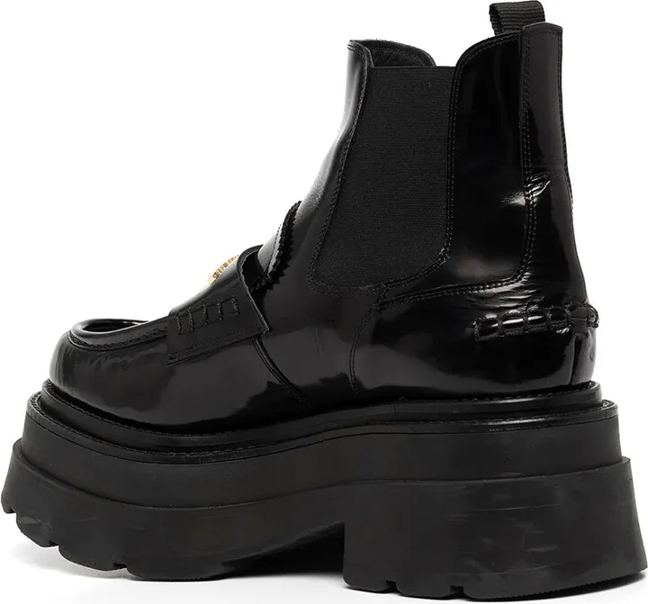 Logo-Plaque Chunky Sole Boots - Image 3