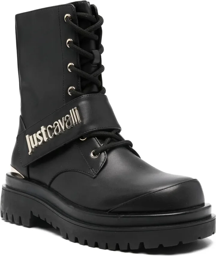 Logo-Plaque Combat Boots - Image 2