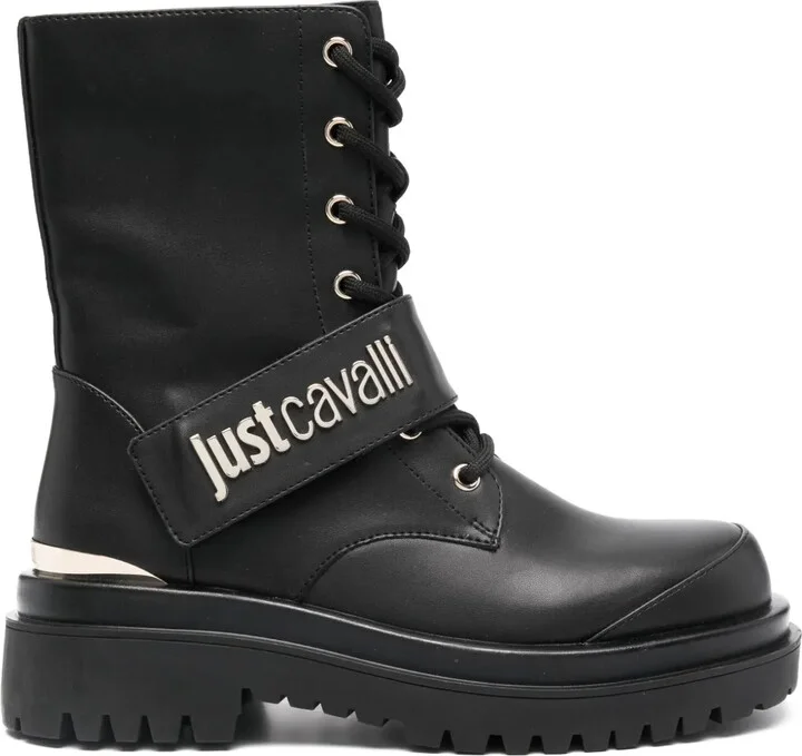 Logo-Plaque Combat Boots