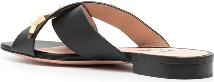 Logo-Plaque Crossover Sandals - Image 3