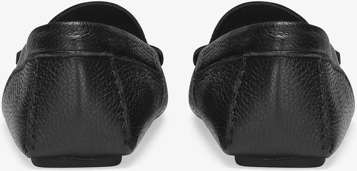 Logo Plaque Deerskin Loafers - Image 3