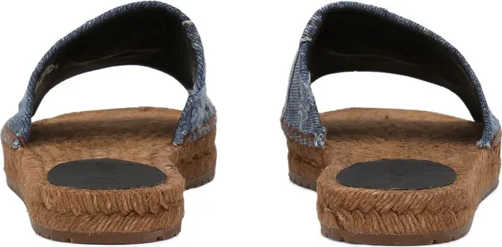 Logo-Plaque Denim Espadrilles - Image 3