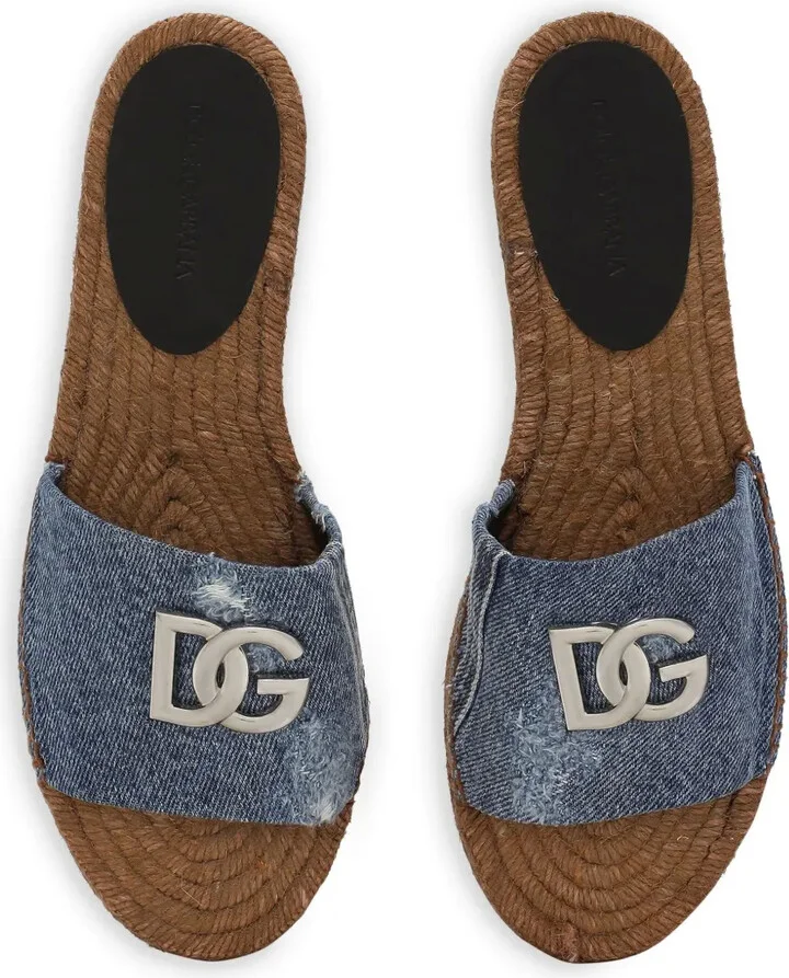 Logo-Plaque Denim Espadrilles - Image 4