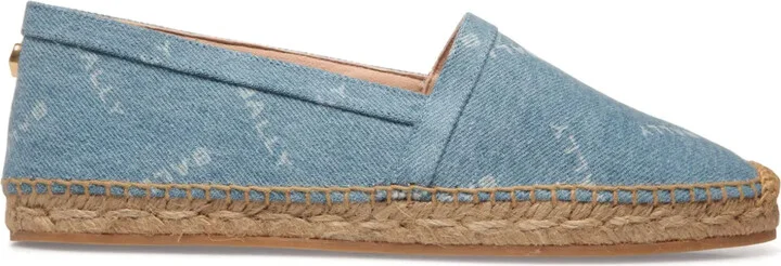 Logo-Plaque Denim Espadrilles