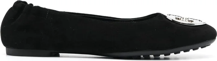 Logo-Plaque Detail Ballerina Shoes