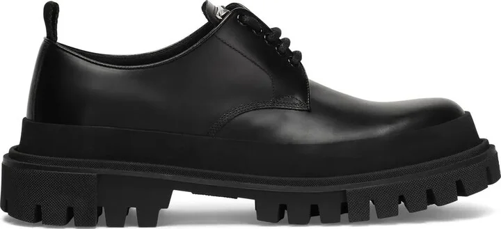 logo-plaque detail Derby shoes