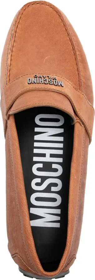 Logo-Plaque Detail Loafers - Image 4