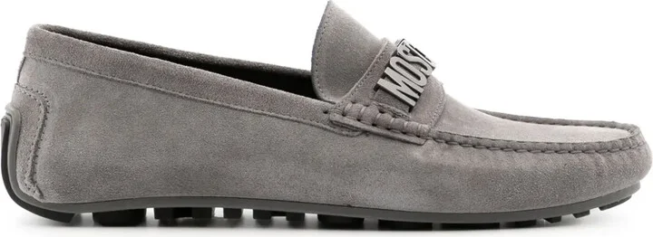 Logo-Plaque Detail Loafers