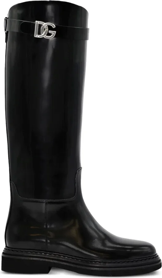 Logo-Plaque Equestrian Boots