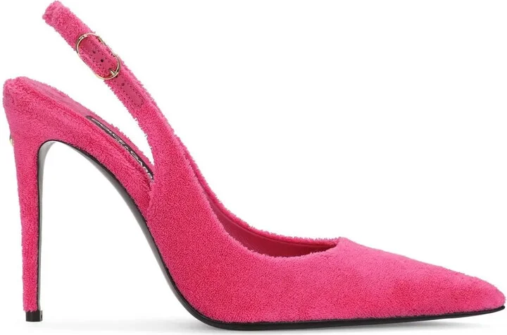Logo-Plaque Fleece Pumps