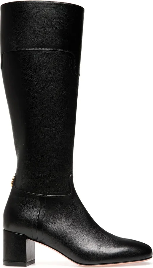 Logo-Plaque Heeled Boots