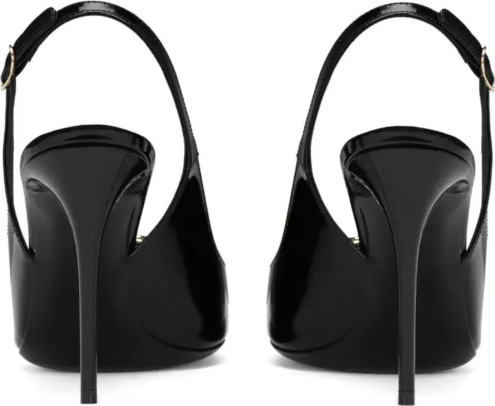 Logo-Plaque Heeled Slingback Pumps - Image 3