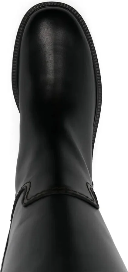 Logo-Plaque Knee Boots - Image 4