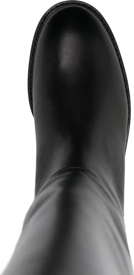 Logo-Plaque Knee-High Boots - Image 4