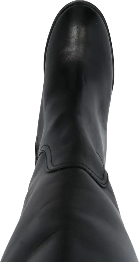 Logo-Plaque Knee-High Boots - Image 4