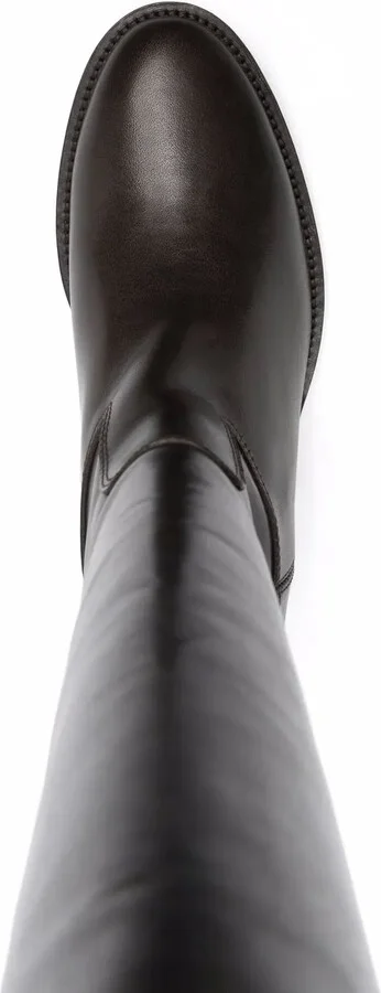 Logo Plaque Knee-Length Boots - Image 4