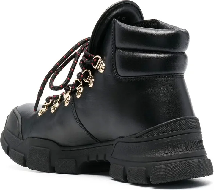 Logo-Plaque Lace-Up Ankle Boots - Image 3