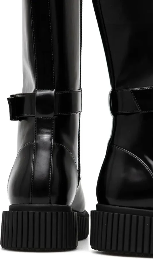 Logo-Plaque Lace-Up Boots - Image 4