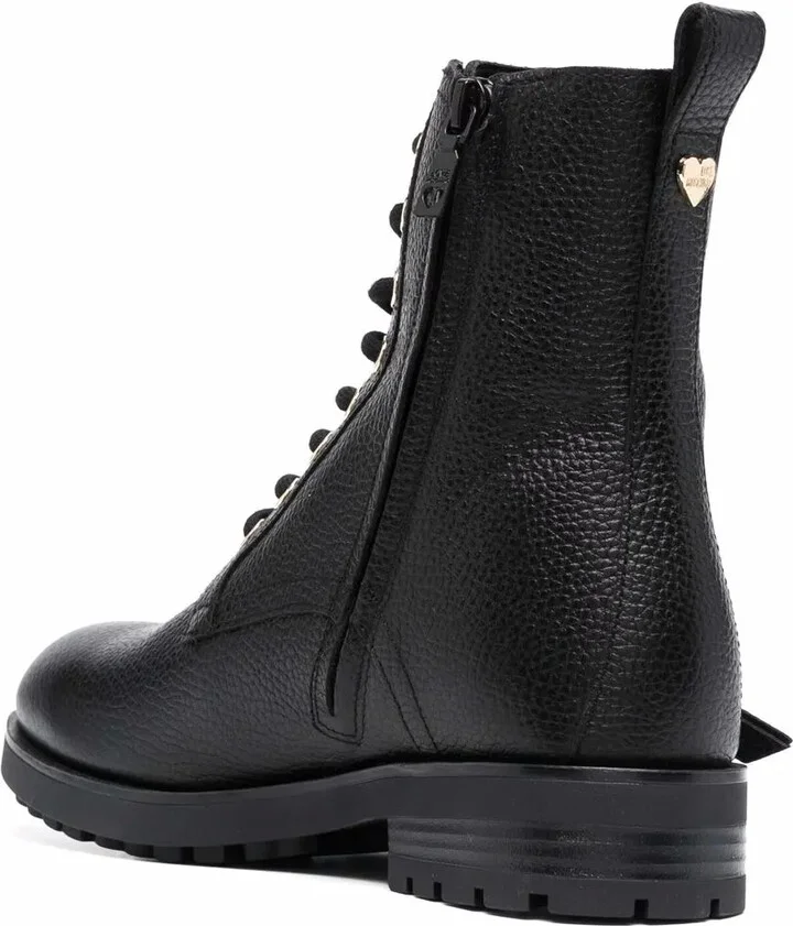 Logo-Plaque Lace-Up Boots - Image 3