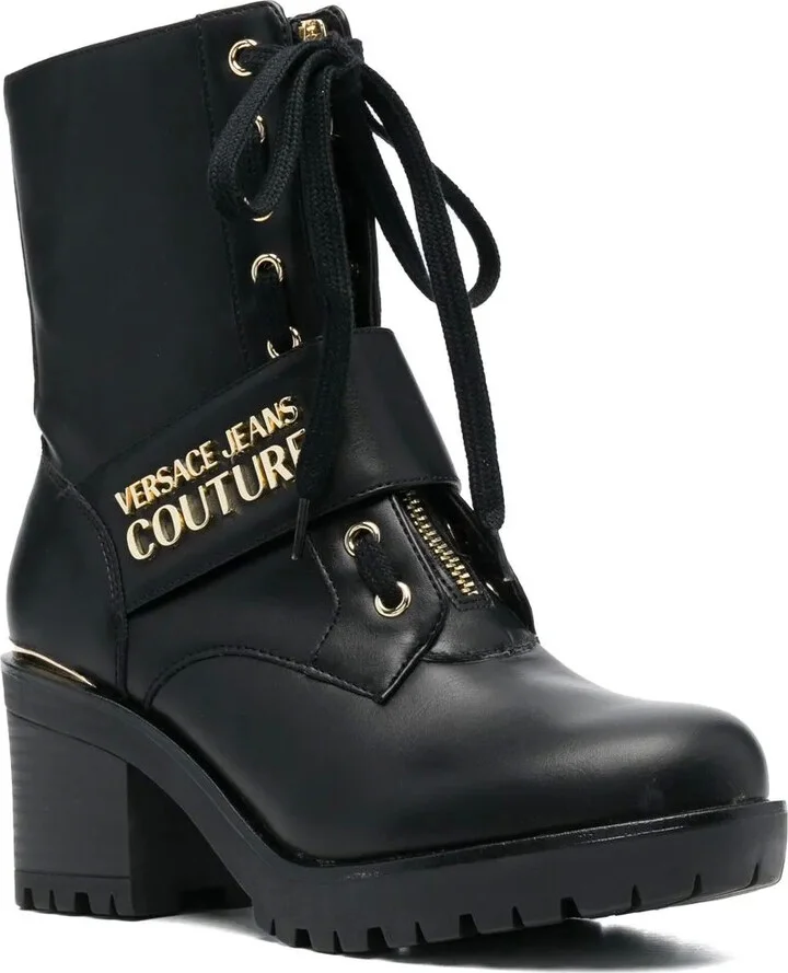 Logo-Plaque Lace-Up Boots - Image 2