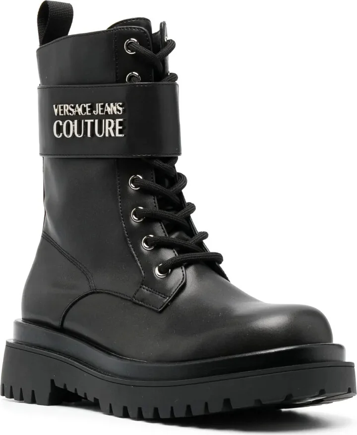 Logo-Plaque Lace-Up Boots - Image 2